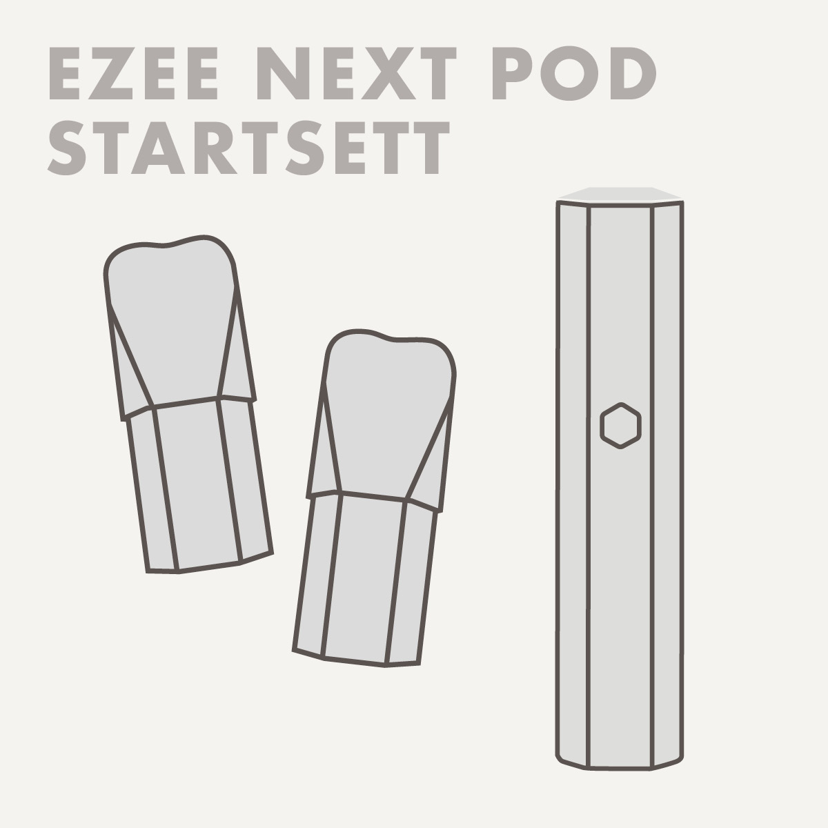 Ezee Next Oppladbar Pod system Blå - Tobakk Nikotinfri