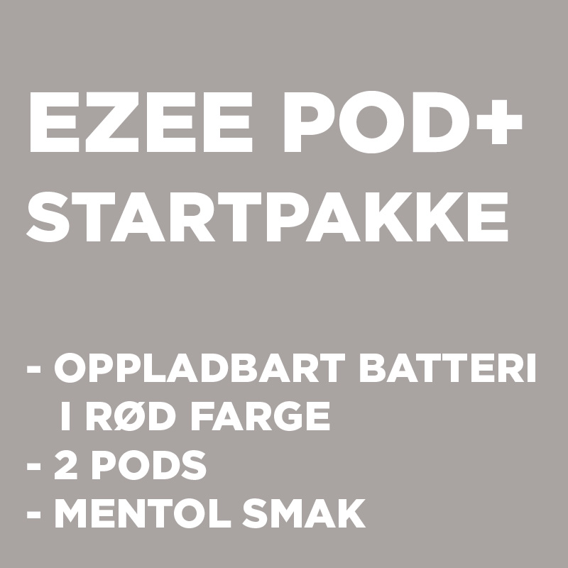 Ezee Pod+ Startpakke Rød, Mentol 20mg