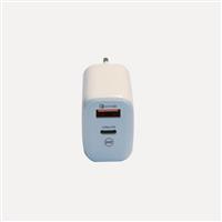 USB-C & USB-A strømadapter for lading